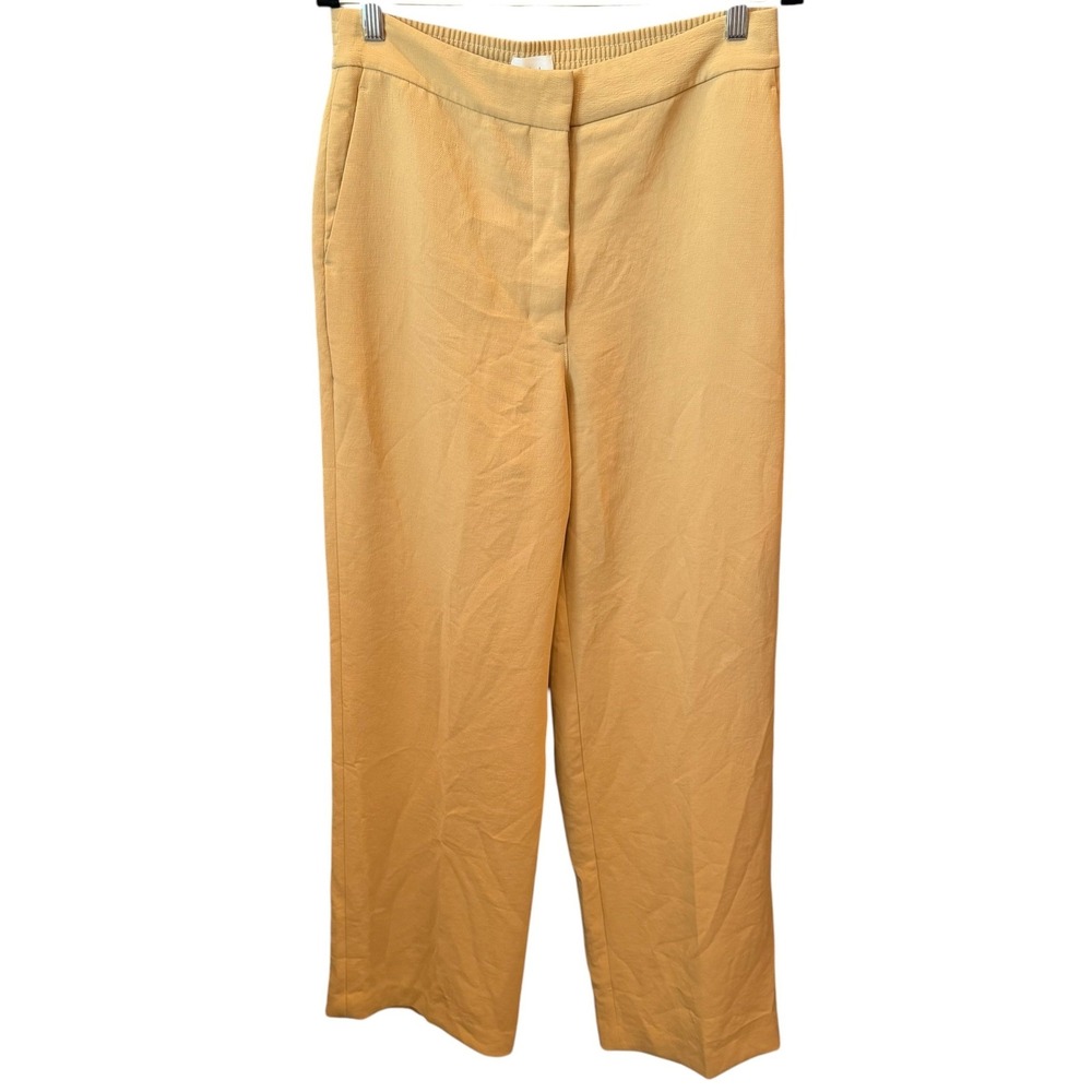 Aritzia Wilfred Trousers Tan Smocked Back Effortless Minimalist Fall Fashion 10